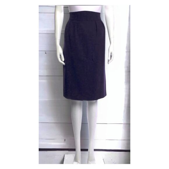 Authentic Vintage CHANEL BOUTIQUE Skirt‎ High Waist Yoke US 12 w/o Size Tag READ - Picture 1 of 13